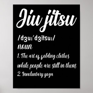 Brasiliansk jiu Jitsu Definition Martial Art Comba Poster