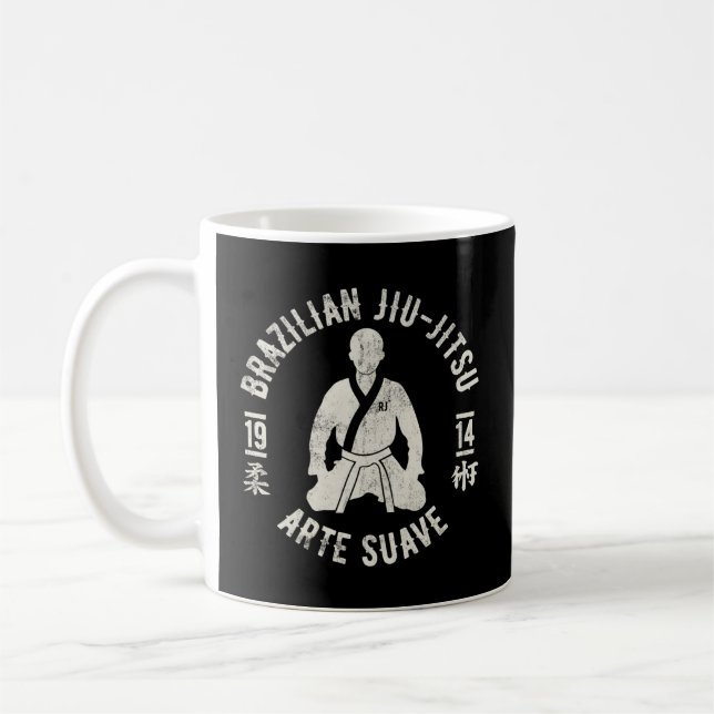 Brasiliansk Jiu Jitsu E Suave Oss Bjj Kaffemugg (Vänster)