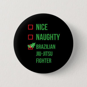 Brasiliansk Jiu-jitsu Fighter Funny Pajama-jul Knapp
