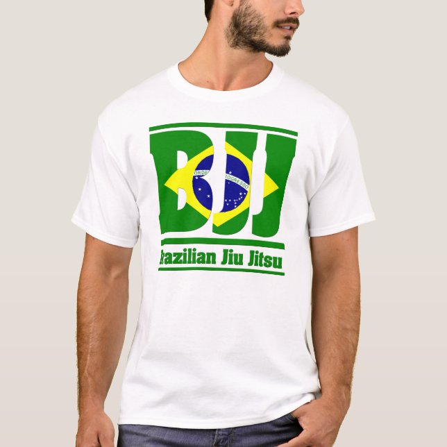 Brasiliansk Jiu Jitsu flagga Tee (Framsida)