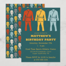 Brasiliansk Jiu Jitsu Gi Graphic Teal Boys Birthda