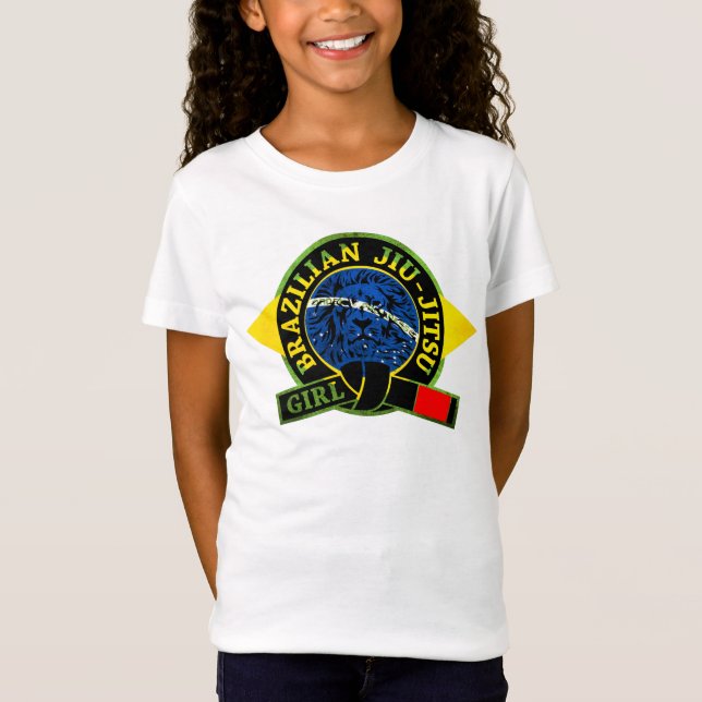 Brasiliansk Jiu-Jitsu Girl Tee (Framsida)