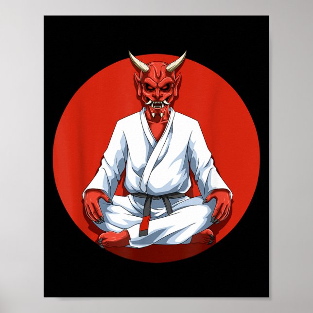 brasiliansk Jiu Jitsu Grappling och BJJ Poster (Framsidan)