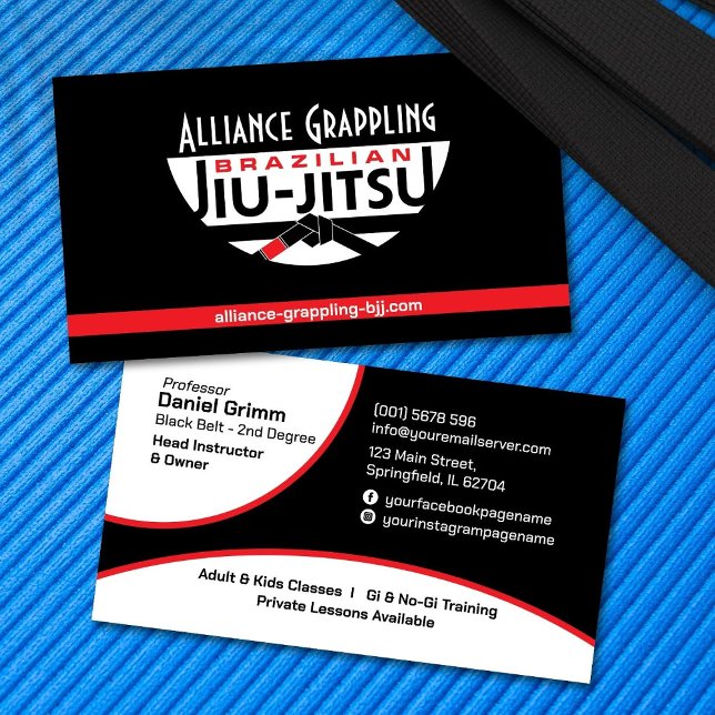 Brasiliansk Jiu-Jitsu-instruktor Visitkort (Skapare uppladdad)
