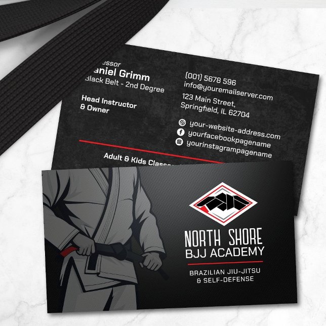Brasiliansk Jiu-Jitsu-instruktor Visitkort (Skapare uppladdad)