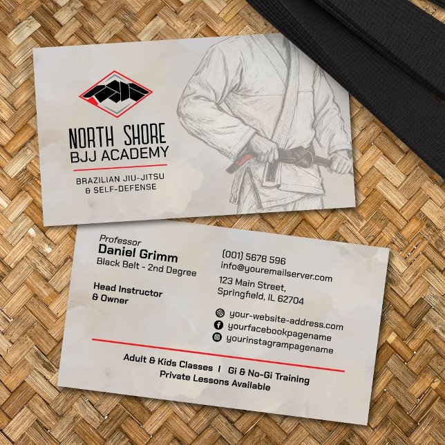 Brasiliansk Jiu-Jitsu-instruktor Visitkort (Skapare uppladdad)