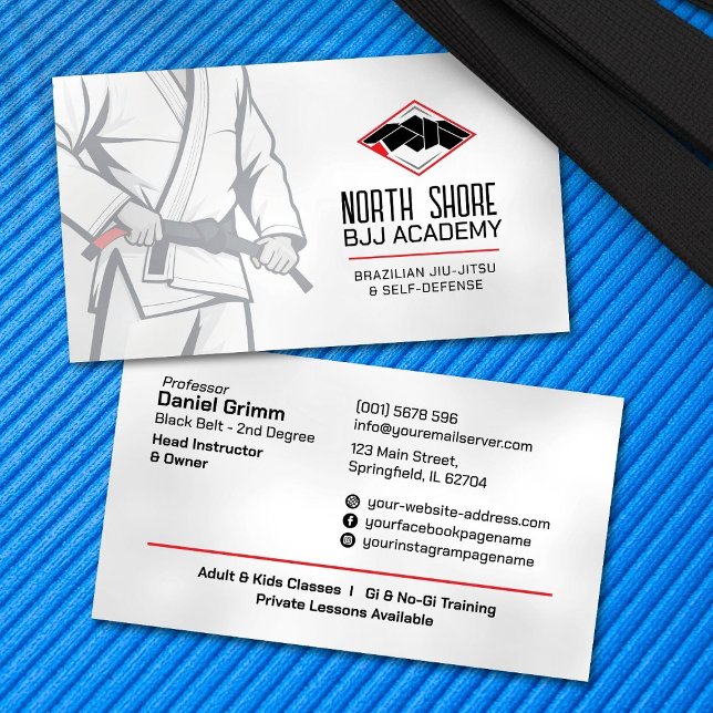 Brasiliansk Jiu-Jitsu-instruktor Visitkort (Skapare uppladdad)
