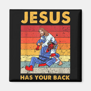 Brasiliansk Jiu Jitsu Jesus Har Din Rygg BJJ MMA Magnet