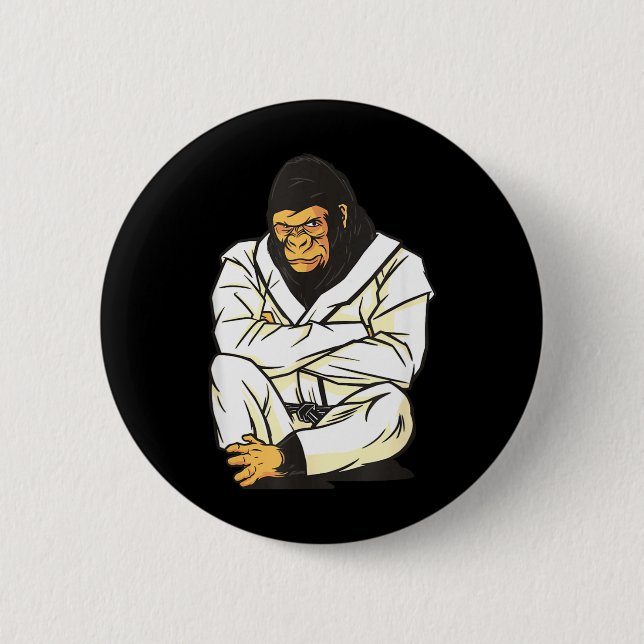 Brasiliansk Jiu Jitsu Judo Gorilla Knapp (Framsida)