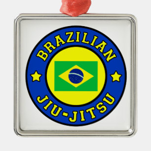 Brasiliansk Jiu Jitsu Julgransprydnad Metall