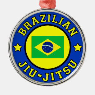 Brasiliansk Jiu Jitsu Julgransprydnad Metall