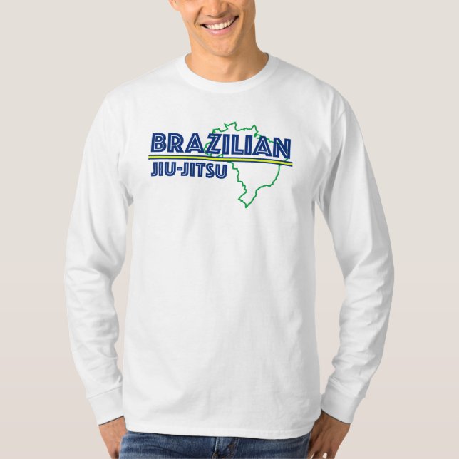 Brasiliansk Jiu Jitsu långärmadT-tröja T Shirt (Framsida)