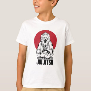 Brasiliansk Jiu Jitsu Lejon Red Sunset T Shirt