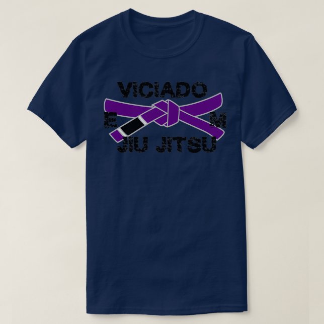 Brasiliansk Jiu jitsu Lila Bälte BJJ Lila Bälte T Shirt (Design framsida)