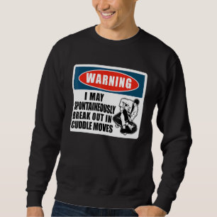 Brasiliansk Jiu Jitsu Mma Bjj Kramare varning I Ma Lång Ärmad Tröja