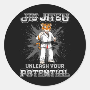 brasiliansk Jiu Jitsu MMA och Grappling BJJ BJJ Runt Klistermärke
