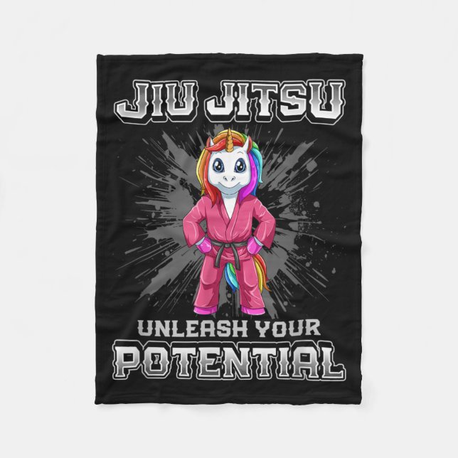 brasiliansk Jiu Jitsu MMA och Grappling BJJ Fleecefilt (Framsidan)