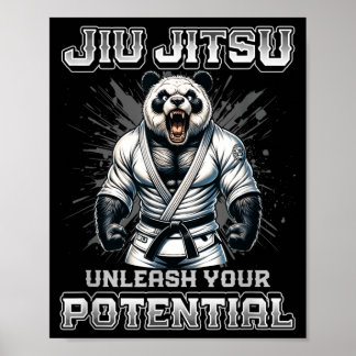 brasiliansk Jiu Jitsu MMA och stark grappling BJJ Poster