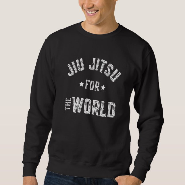 Brasiliansk Jiu Jitsu Motivation Jiu Jitsu för W Lång Ärmad Tröja (Framsida)