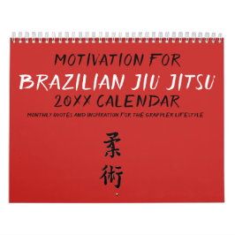Brasiliansk Jiu Jitsu Motivational Calendar 2019 Kalender