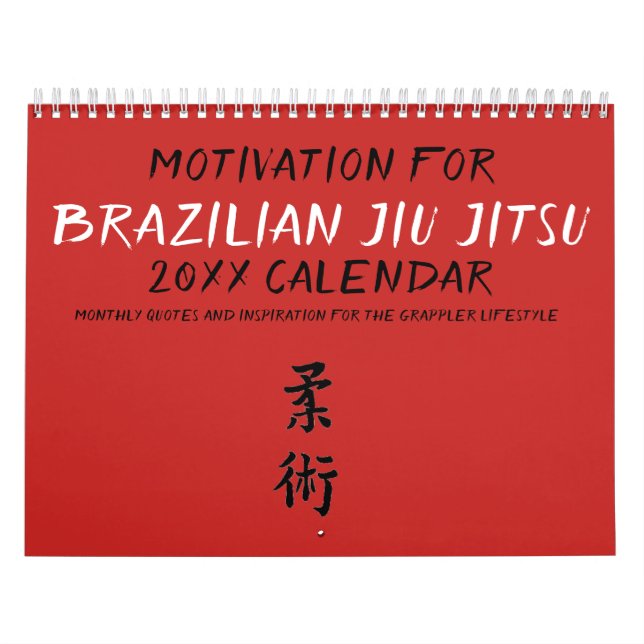 Brasiliansk Jiu Jitsu Motivational Calendar 2019 Kalender (Omslag)
