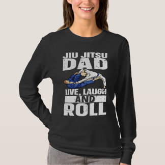 Brasiliansk Jiu Jitsu Pappa BJJ Blandad Strid Jiu  T Shirt