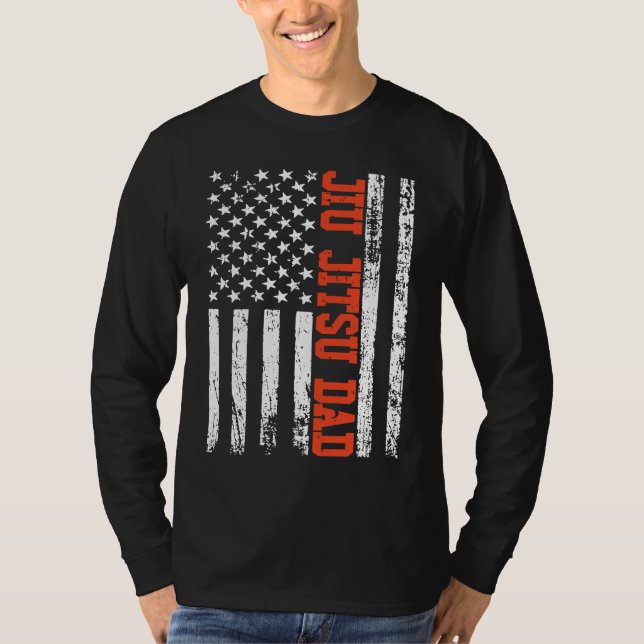 Brasiliansk Jiu Jitsu Pappa BJJ Mixed Martial Amer T Shirt (Framsida)