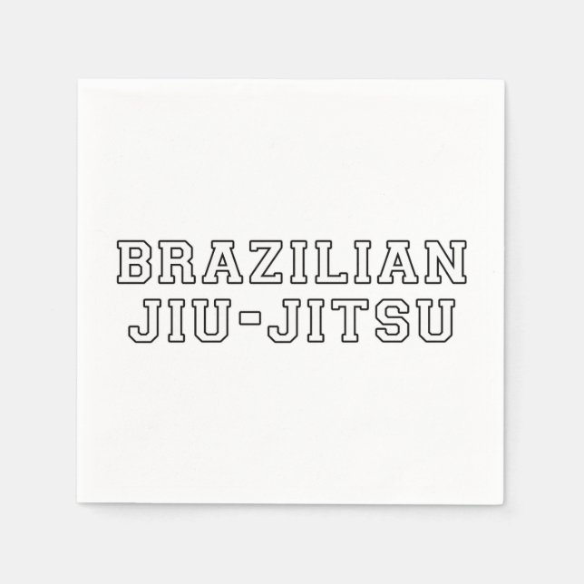 Brasiliansk Jiu Jitsu Pappersservett (Framsidan)