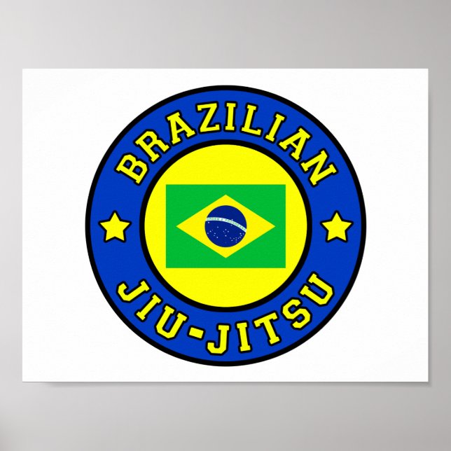 Brasiliansk Jiu Jitsu Poster (Framsidan)