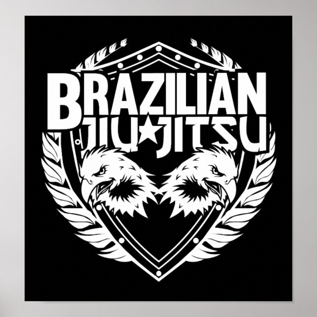 Brasiliansk Jiu Jitsu Poster (Framsidan)