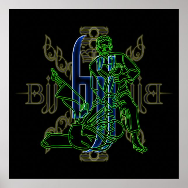 Brasiliansk Jiu Jitsu Poster (Framsidan)