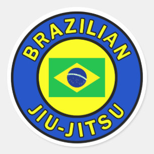 Brasiliansk Jiu Jitsu Runt Klistermärke