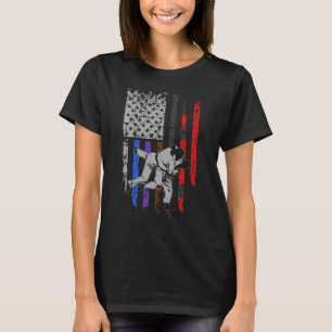 Brasiliansk Jiu Jitsu Stars & Rand Rank BJJ Flagga T Shirt