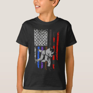 Brasiliansk Jiu Jitsu Stars & Rand Rank BJJ Flagga T Shirt