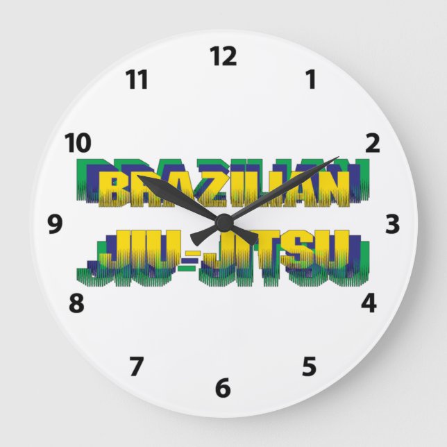 Brasiliansk Jiu-Jitsu Stor Klocka (Framsida)