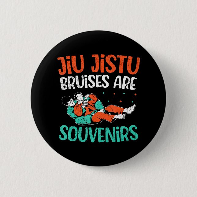 Brasiliansk Jiu Jitsu Trainer Martial Arts BJJ MMA Knapp (Framsida)