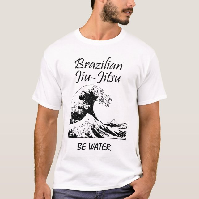 Brasiliansk Jiu-Jitsu Underbar Wave T-Shirt (Framsida)