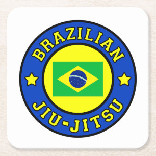 Brasiliansk Jiu Jitsu Underlägg Papper Kvadrat
