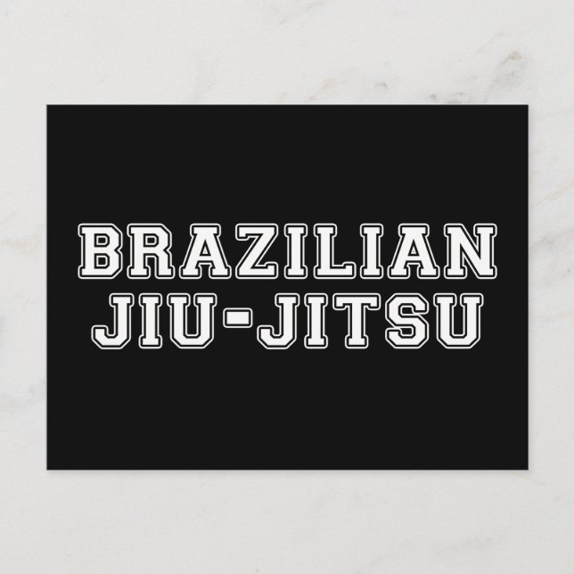 Brasiliansk Jiu Jitsu Vykort (Framsida)