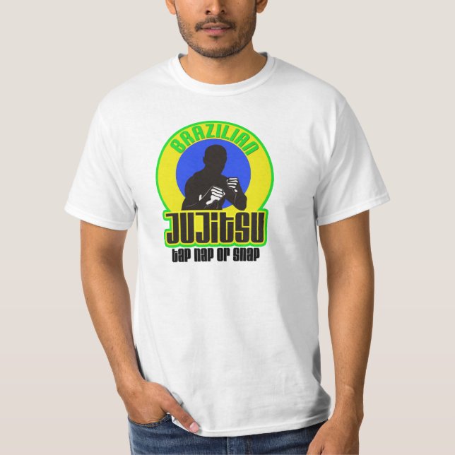 Brasiliansk JuJitsuT-tröja Tee Shirt (Framsida)