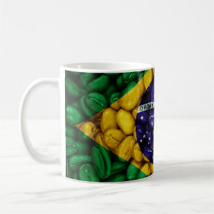 Brasiliansk kaffeflagga kaffemugg