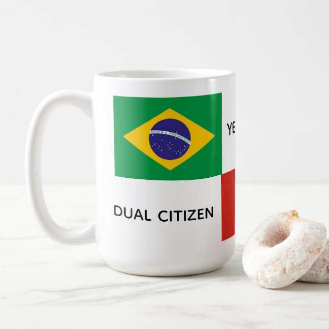 Brasiliansk kanadensisk Dual Citizen Mugg (Med munk)