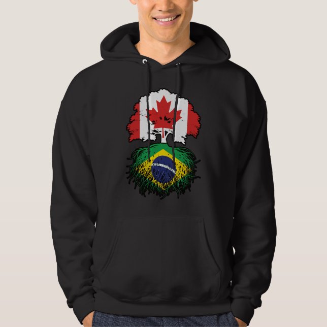 Brasiliansk kanadensisk kanadensiska Träd Roots Fl Hoodie (Framsida)