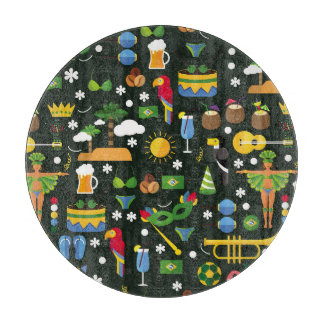 Brasiliansk karneval, vintage platt struktur.