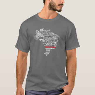 Brasiliansk konstnär&Culturekarta Tee Shirt