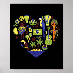 Brasiliansk kulturomvandling med kulturområde poster