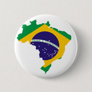 Brasiliansk land flagga knapp