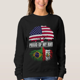 Brasiliansk Perux Mix Proud av mina rötter Brasili T Shirt