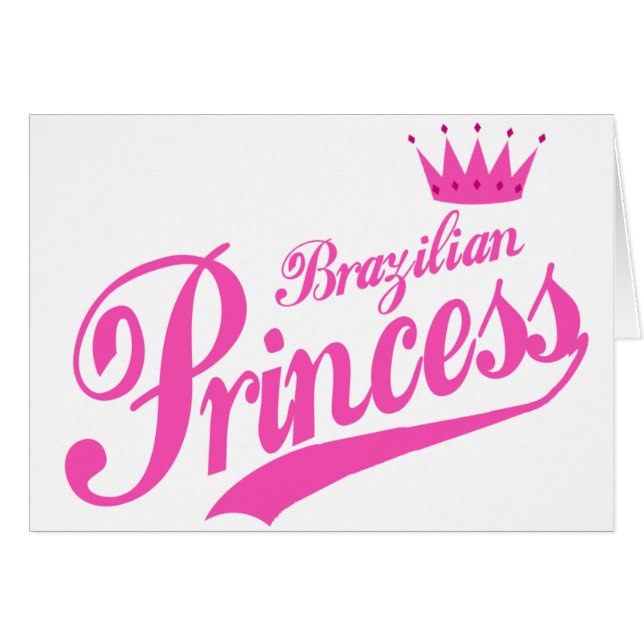Brasiliansk Princess Hälsningskort (Framsidan Horizontal)