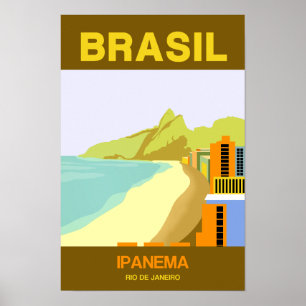 Brasiliansk reseaffisch poster
